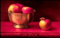 Apples & Pewter Bowl